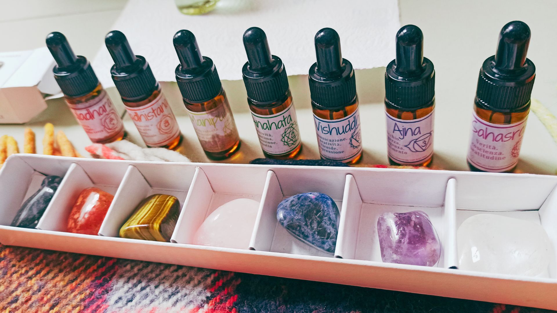 Set oli per il trattamento Chakra Balancing