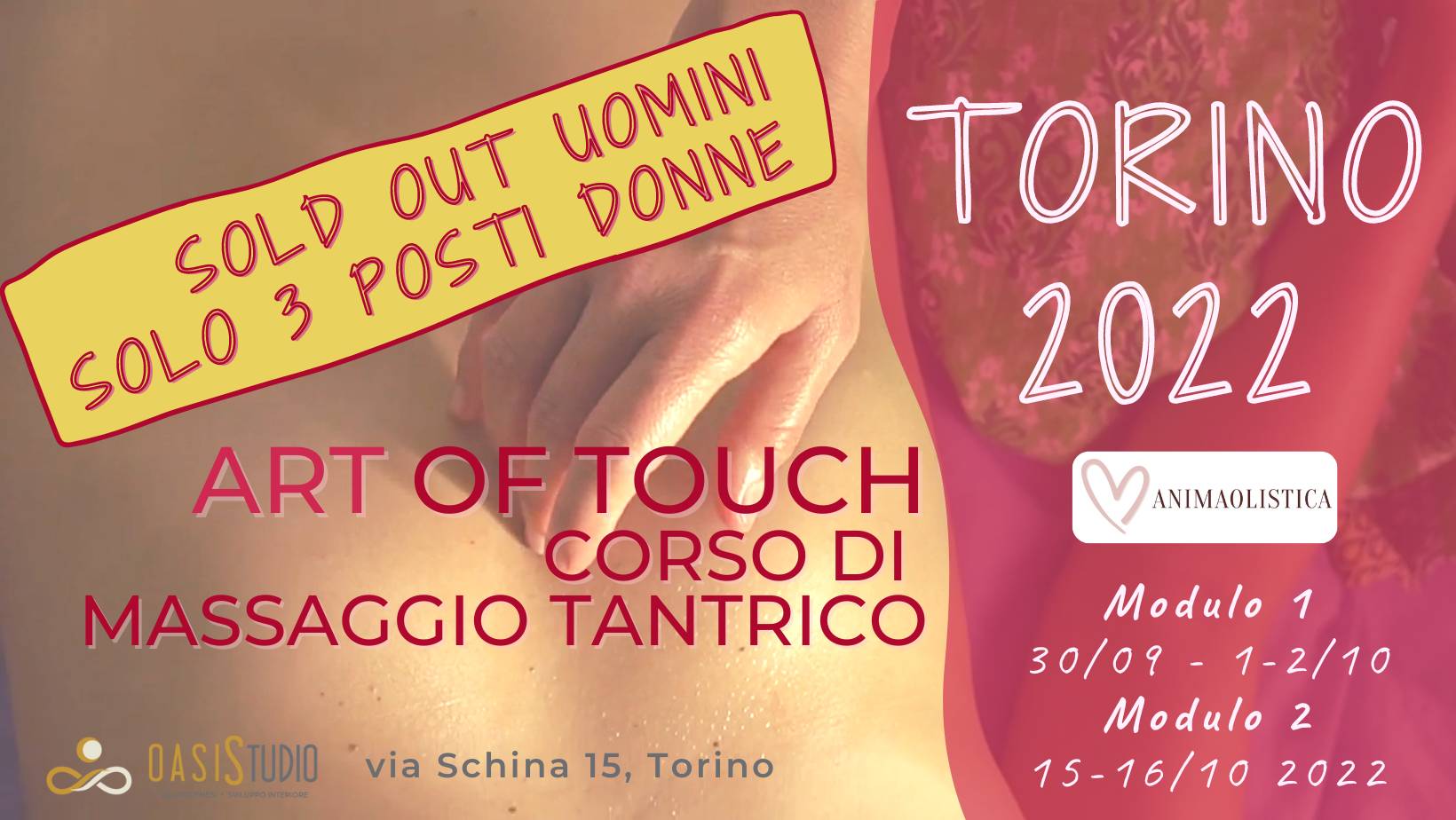 Corso Massaggio Tantrico Torino Sold Out