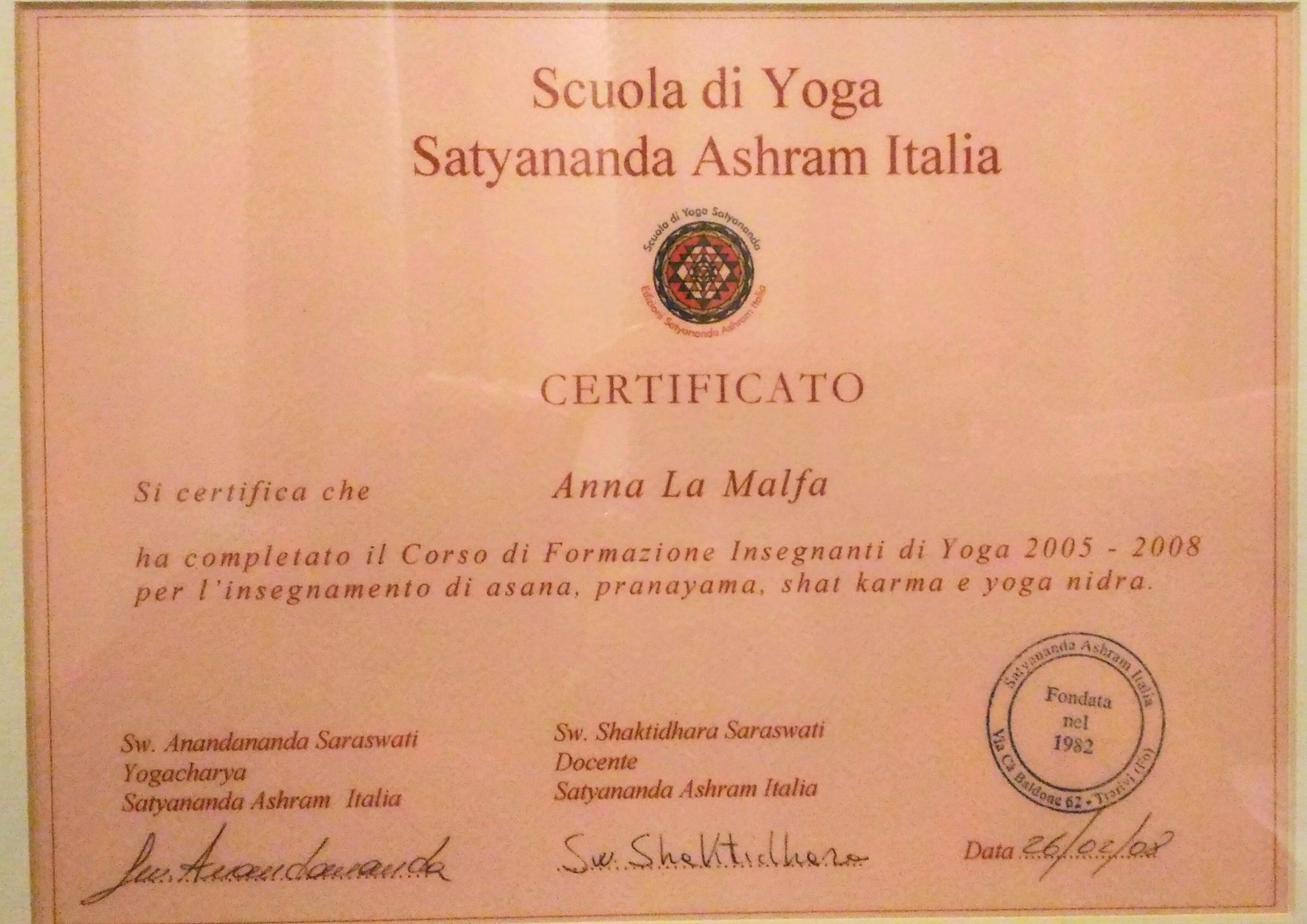 Diploma Yoga Teacher